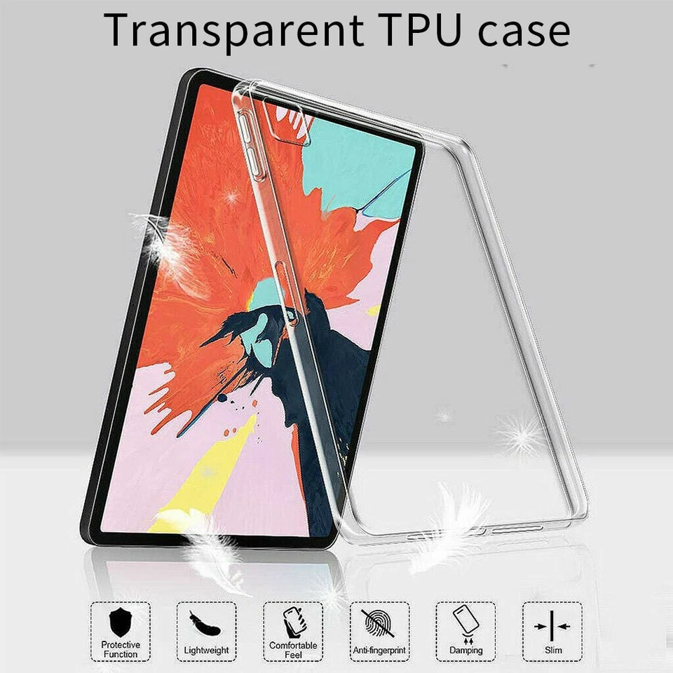 Tempered Glass Screen Protector TPU Case Cover for iPad Pro 11" 12.9" 2021/2020 - Image 4 of 4