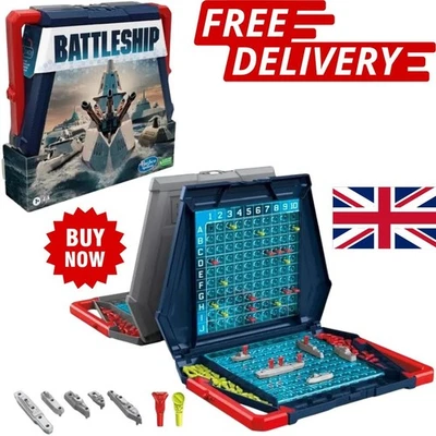 Hasbro Gaming Battleship Classic Board Game, Strategy Game For Kids Ages 7 Uk