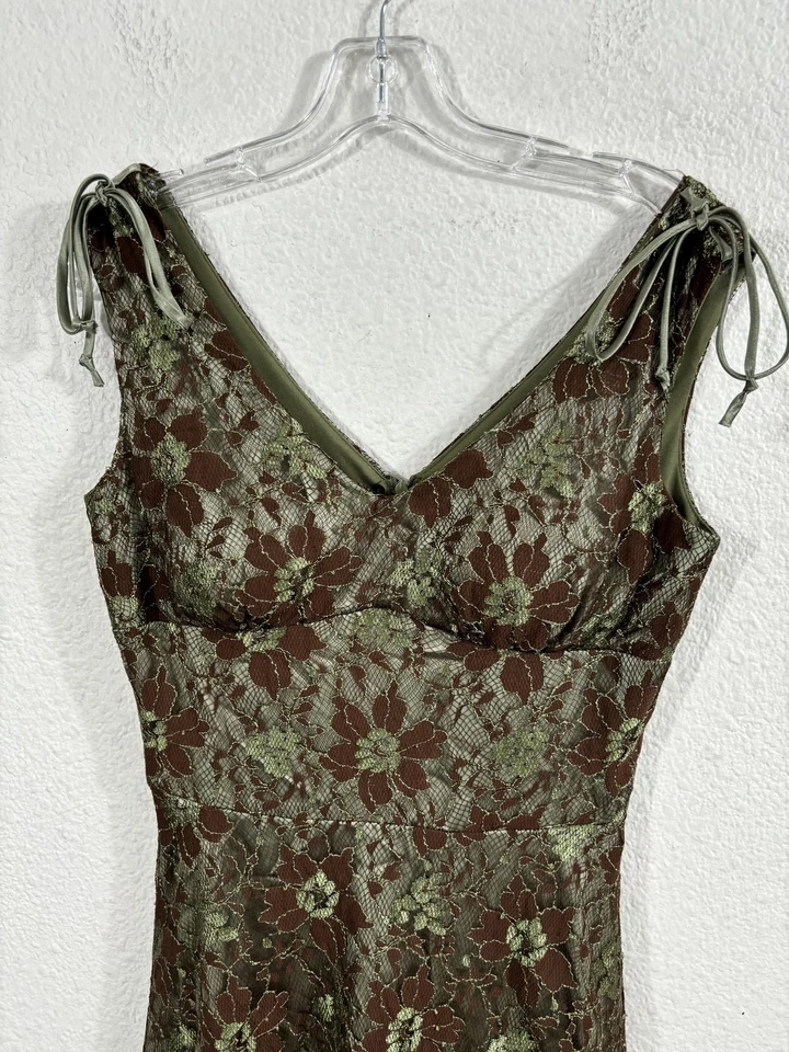 Vestido Vintage Alyn Paige Para Mujer 7/8 Floral Encaje Fairycore Hada Capricho Y2K Foto 2 de 4