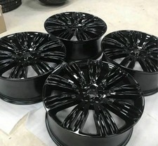 22" RANGE ROVER 9012 STYLE ALLOY WHEELS GLOSS BLACK RANGE ROVER SPORT/VOGUE x4