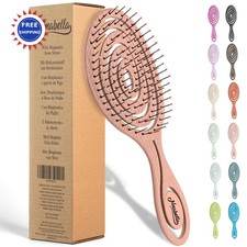Detangling Hair Brush Women Men Straight Curly Spiral Hairbrush Rose Gold Pull