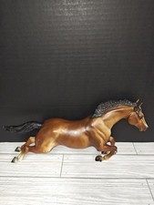 Breyer Bay Jumping Horse No Rock Wall Vintage #300 Made In USA Collectible