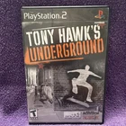 Tony Hawk's Underground PlayStation 2 Manual Skateboarding T NTSC-U/C 2003