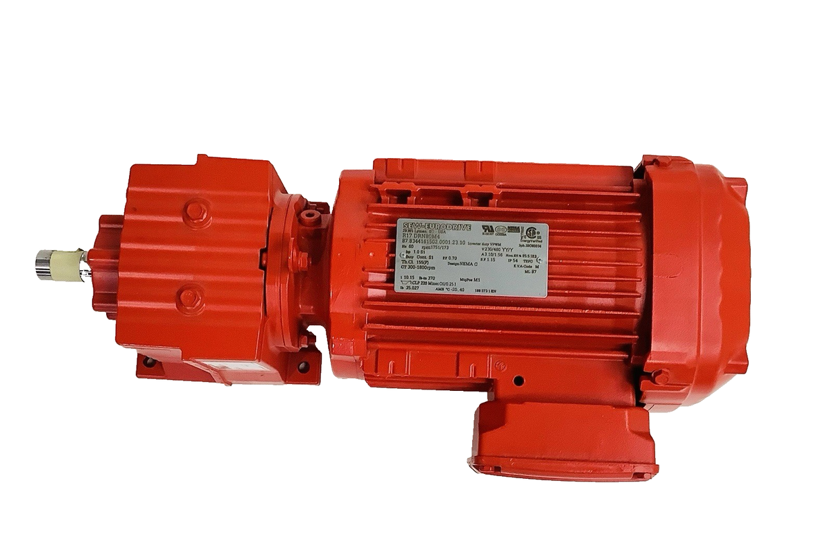 sew eurodrive gear motor R17 DRN80M4/Ip54/ Rpm 1751/173/3ph