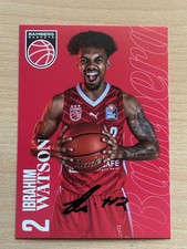 Ibrahim Watson Bamberg Baskets Autogrammkarte original signiert #46265