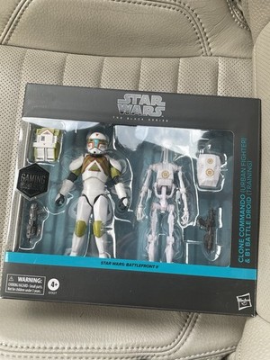 Star Wars Battlefront II Black Series Clone Commando & B1 Battle Droid NEW