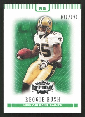 2007 Topps Triple Threads Reggie Bush Emerald #/199 SN #32 Card