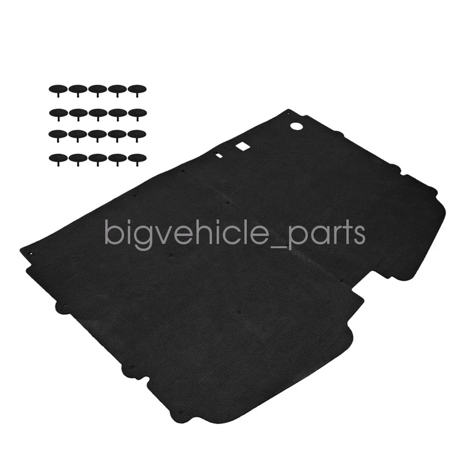 For 1988-1998 Chevy GMC Trucks Hood Insulation Pad W/Clips C1500 K2500 C3500 Foto 4 de 4