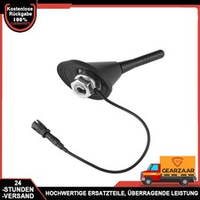 Auto KFZ Kurz Stab Dach Antenne + Raku 2 Sockel Schwarz für Lancia, Land Rover