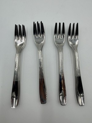 Inox Dessert Salad Forks Stainless 3 Prong Flatware Set Of 24 Pieces- New in Box