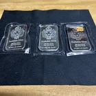 Lot of (3) Scottsdale Silver 1oz. .999 Silver Bars in Original Packaging