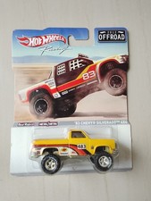Hot Wheels 2012 Chevy Silverado 83 4x4 Racing Off-Road Edition Yellow -