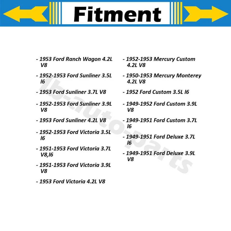 Manguera de freno delantera Dorman 2x para Ford Crestline 1950-1953 3,7 L Foto 4 de 4