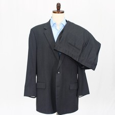 Jos. A. Bank 50L 42x30 Gray Full Suit HB 2-Button Wool