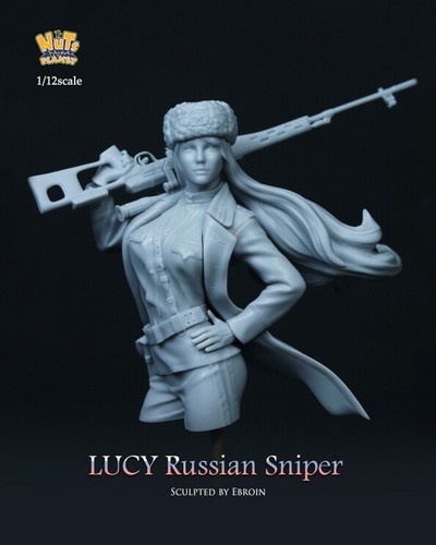 Nuts Planet 1/12 Lucy, Russian Sniper Resin Bust Model Kit #NP-B040 - 第 1/4 張圖片