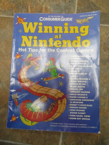 Vintage Winning at Nintendo: Hot Tips for the Coolest Games Book 1990
