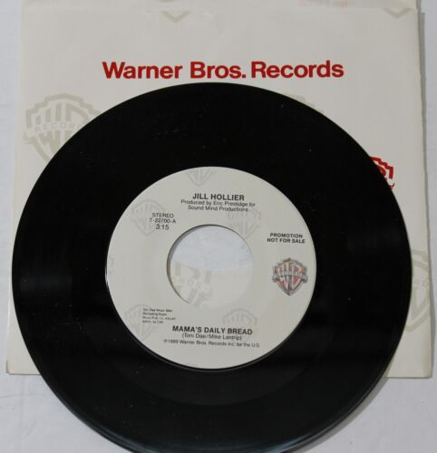 JILL HOLLIER Mama's Daily Bread 45 RPM Promo - 1989 WB - Preowned - Picture 2 of 2