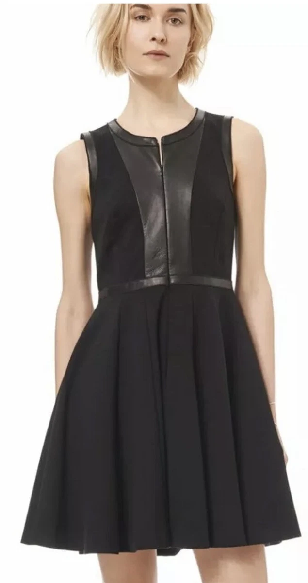 slim fit dress slacks Harper Lamb Leather Dress – Rebecca Minkoff main image 0
