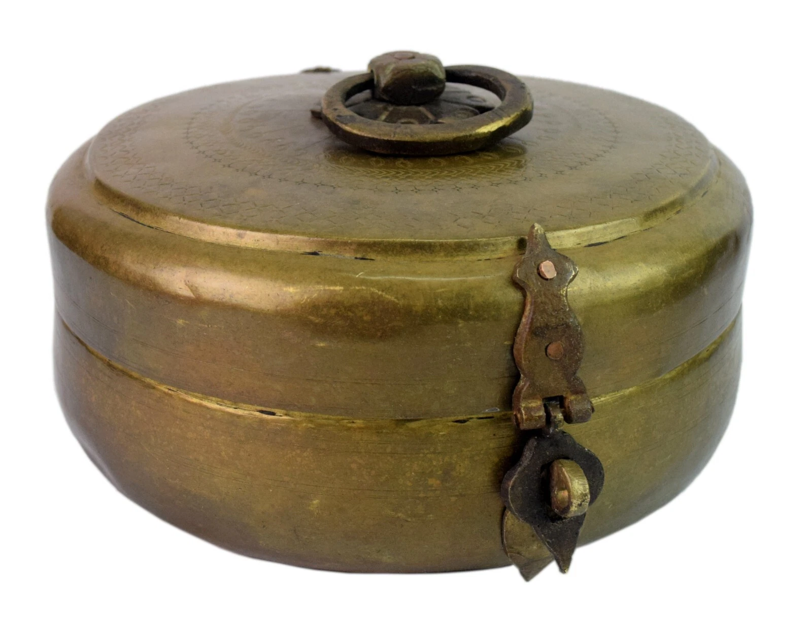 Traditional Kitchenware Trinket Box Old Indian Multi Utility Storage Box G66-991