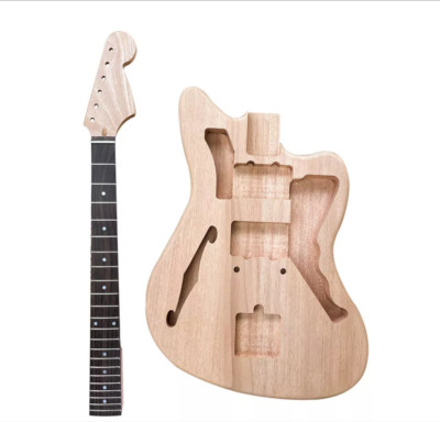 Jazzmaster Electric Guitar Kit Unleash Creativity Mahogany Body 22 Fret Neck