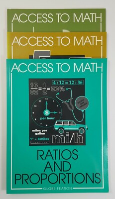 Access To Math Workbook Globe Fearon Ratios Proportions Probability Statistics 