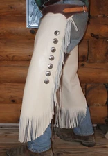 Cowboy Basic Custom Made Leather Chinks/New Chaps/Made In USA