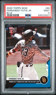 Fernando Tatis Jr. 2020 Topps Now Blue PSA 9 #80 39/49 | eBay