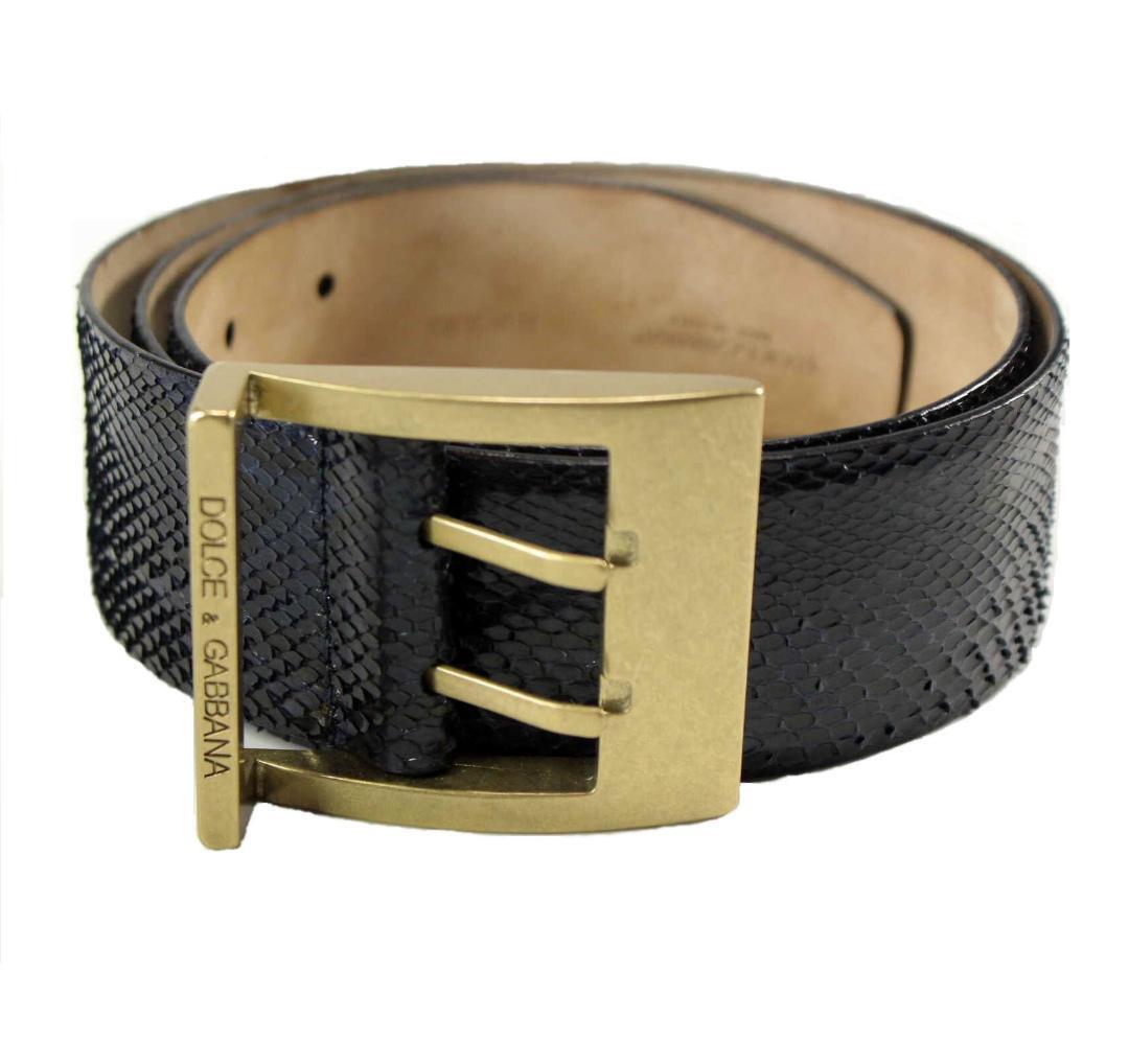 Dolce&Gabbana Men Python Belt Box Storage Bag Luxury Designer