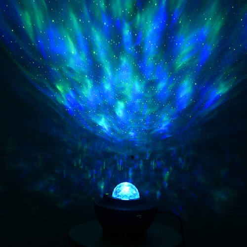 LED Water Pattern Starry Sky Projection Lamp Remote Galaxy Lamp Night Light - Picture 10 of 18