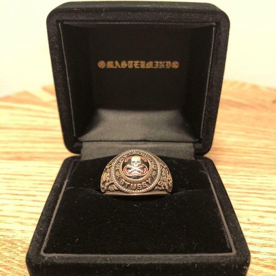 アクセサリー Mastermind Stussy Jam  Made ring STUSSY x MASTERMIND JAPAN x JAM HOME MADE Skull College Ring Men's