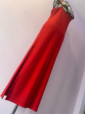 open lace back dress Katalyna Lace Cowl Neck Maxi Dress Red