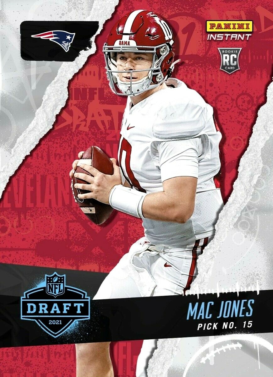 2021 PANINI INSTANT DRAFT NIGHT MAC JONES RC #12 PATRIOTS IN STOCK /3606