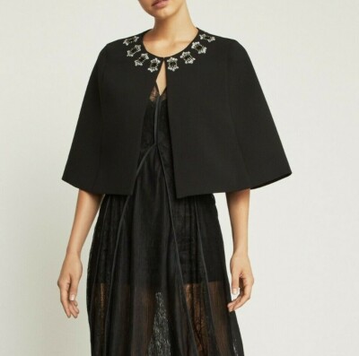 bcbg black cape blazer