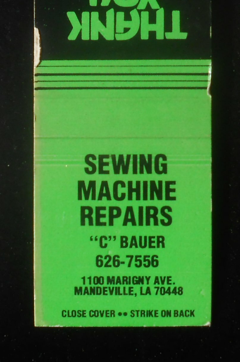 1970s Atlantis Match Sewing Machine Repairs C Bauer 1100 Marigny