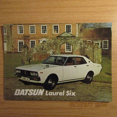 Datsun Laurel 6 Six Limousine UK Markt Original Auto Verkaufsprospekt 1977