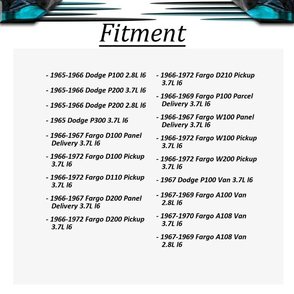 适用于 Plymouth Volare 1976 - 1980 发动机阀盖垫圈套件 — 第 3/4 张图片
