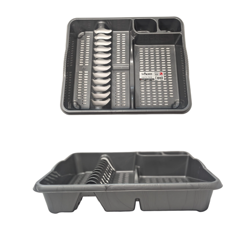 39cmBowl + L.Dish Drainer + L.Cutlery Tray Kitchen Organiser Multi Use Household - Picture 20 of 41