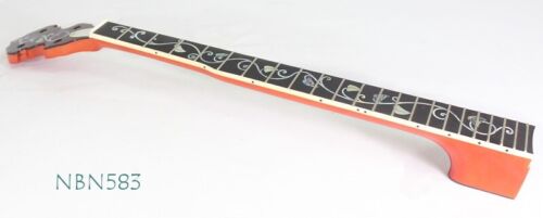 5 String 22 fret Banjo Neck Maple MOP & Abalone Inlaid NBN566-570 NBN583-586 - Picture 32 of 49