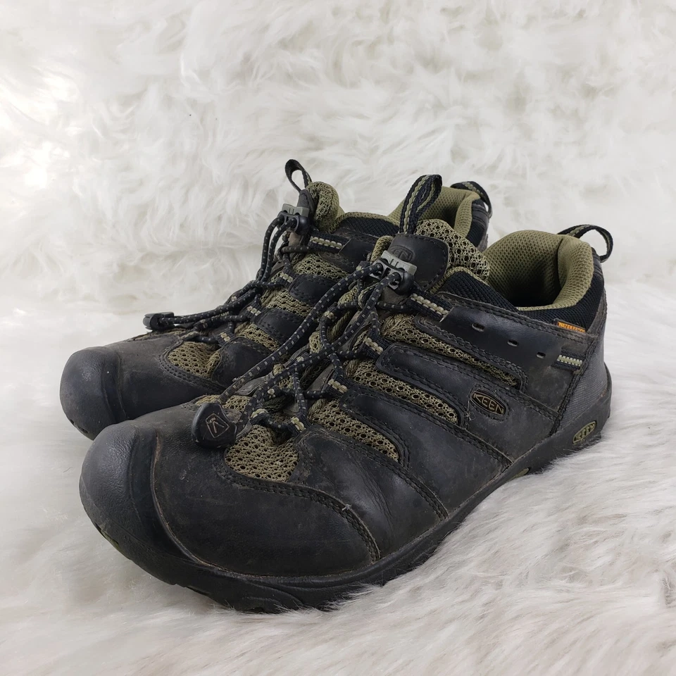 Туфли водонепроницаемые уличные KEEN черная кожа размер США молодежные 6 женские 7 евро 38 - Изображение 3 из 4
