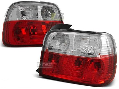 Takavalot for BMW 3 Sarja E36 90-99 COMPACT Punainen Valkoinen LTBM01WL XINO US