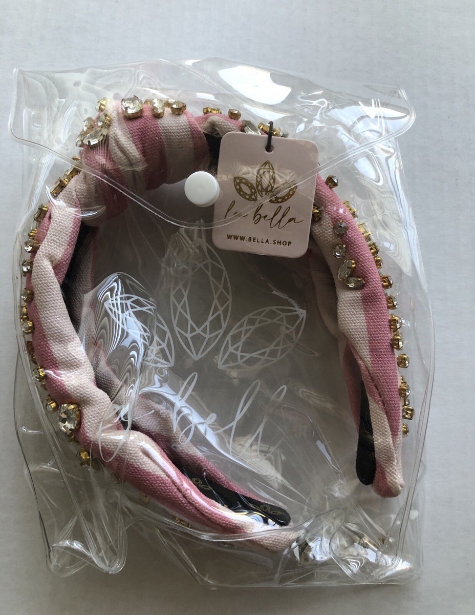 La Bella Pink and Blue Quartz Embellished Headband s-l400.jpg main image 2