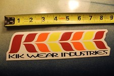 Kik Wear Industries Girl Baggy Pants Original 90's Vintage Skate Gear STICKER