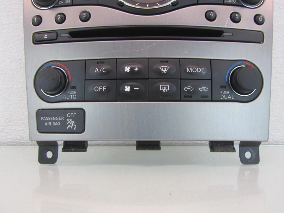 11-12 INFINITI G25 Calor A/A AC Radio Climatizador Panel Doble Zona 25391-1BU8A Foto 3 de 4