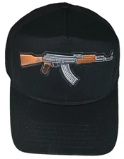 AK-47 RIFLE RIGHT FACING HAT 2ND SECOND AMENDMENT CONSTITUTION USA PATRIOT GUN