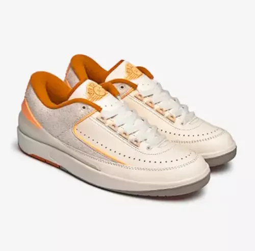 Nike Men's Air Jordan 2 Retro Low Melon Tint Sail/Lemon  DV9956-118 h