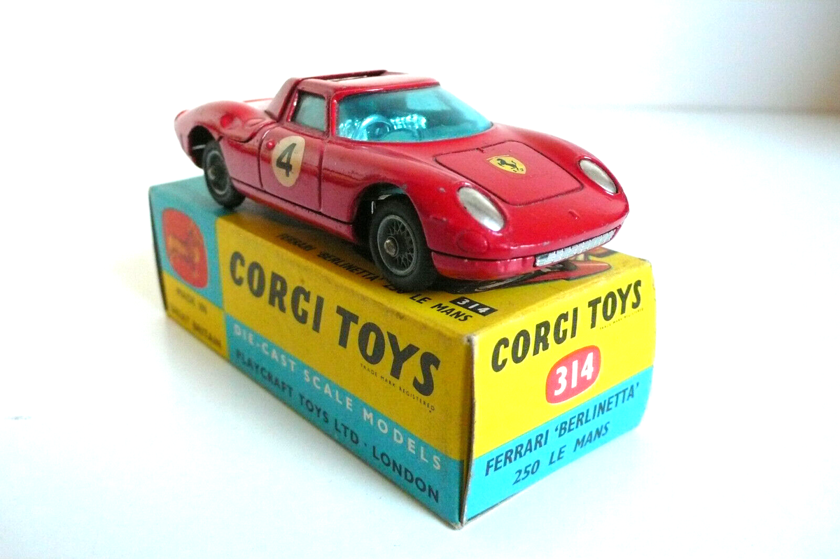 CORGI TOYS 314 Ferrari Berlinetta 250 Le Mans 1/43 + Boîte D'origine