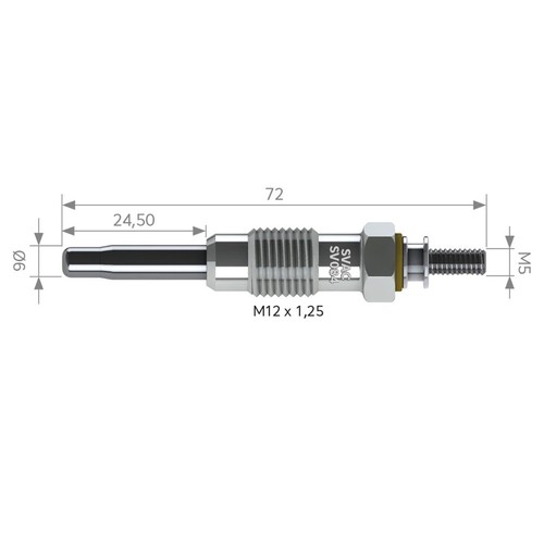 5X Bougie De Préchauffage 11 Volt Pour MERCEDES-BENZ T1 PUCH G-MODEL - Picture 3 of 4