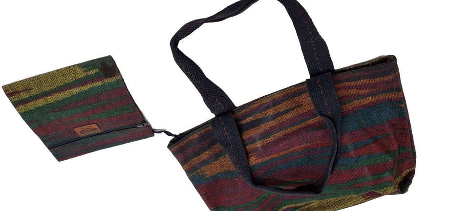 Monedero Missoni Vintage Zig Zag Arco Iris Bohemio BOLSO DE MAQUILLAJE Italiano Chic ITALIA Foto 2 de 4