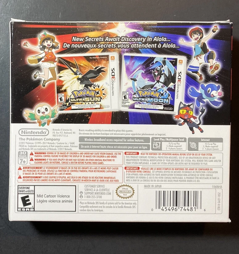 Pokemon Ultra Sun + Pokemon Ultra Moon Veteran Trainer's Dual Pack 3DS