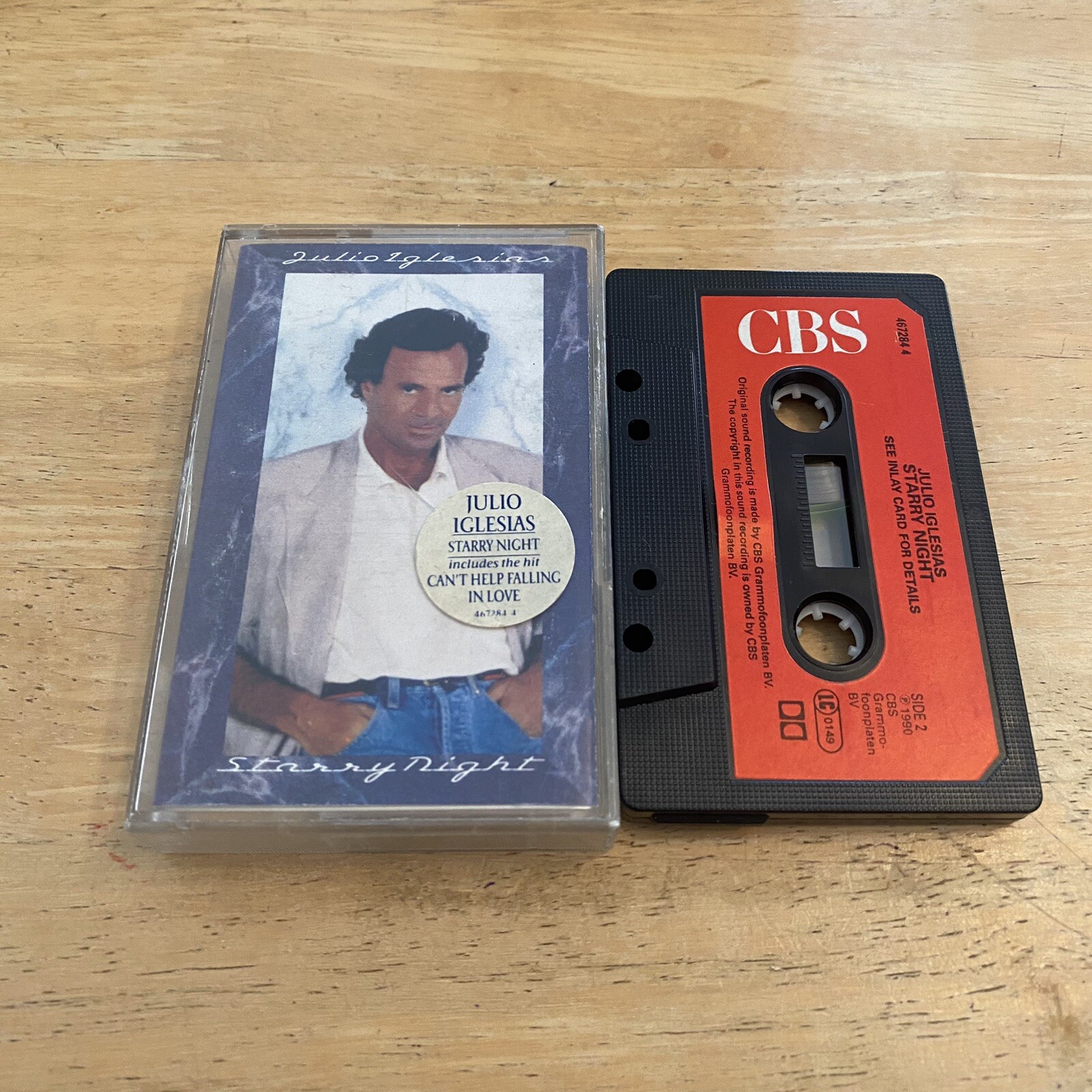 JULIO IGLESIAS STARRY NIGHT cassette tape album